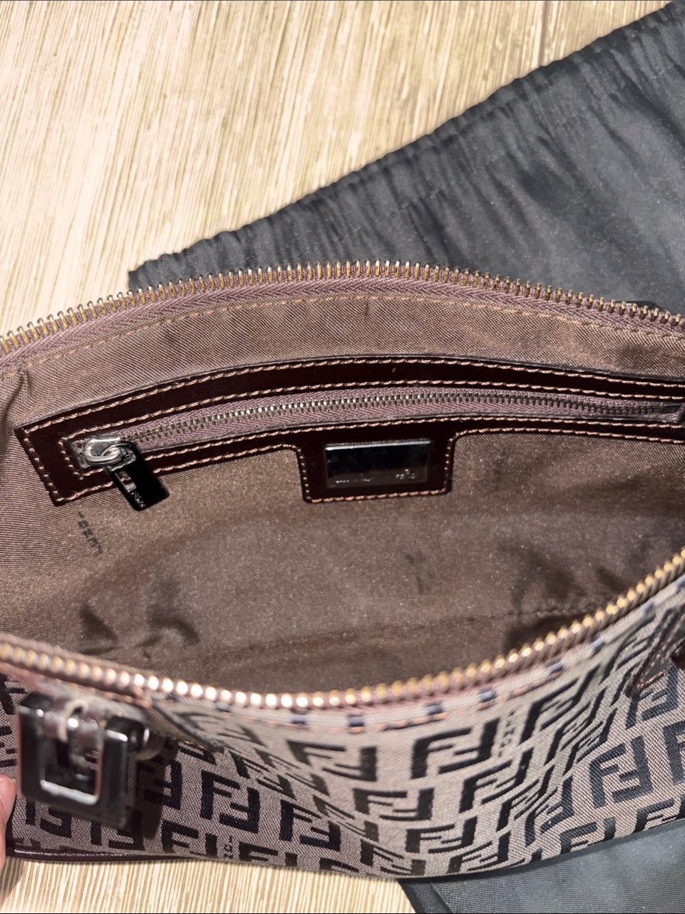 Fendi Vintage Zucca FF Baguette Pouch – Authentic w/ Dust Bag & Card (AS-IS) - Picture 6 of 16